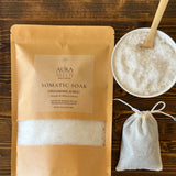 Somatic Soak — Grounding & Rest | Lavender & Hibiscus Dual-Mineral Bath Salt (24 oz)