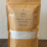 Somatic Soak — Clarity & Renewal | Eucalyptus & Calendula Dual-Mineral Bath Salt (24 oz)