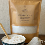 Somatic Soak — Clarity & Renewal | Eucalyptus & Calendula Dual-Mineral Bath Salt (24 oz)